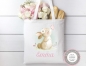 Preview: zuckersüßes Babylätzchen Hase Wunschname Name Geschenk Geburt Taufe Mitbringsel Geburtstag Lüttentüddel®